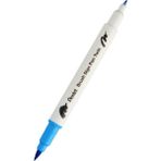 Pentel Brush Sing Pen Twin Çift Taraflı Fırça Uçlu Kalem Sky Blue - Açık Mavi