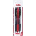 Pentel Energel 0.7 Mm Likit Roller Kalem 2Xsiyah/1Xkırmızı 3&Apos;Lü Set