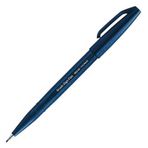 Pentel Pen Fırça Uçlu Kalem Blue Black Brush Sign