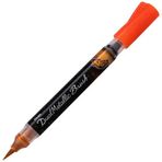 Pentel Sıvı Metalik Turuncu Kırmızı Mürekkepli Pompalı Fırça Uçlu Kalem