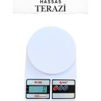 Penthouse Dijital Mutfak Terazisi - Hassas Mutfak Tartısı - Dara Işlevi, 10 kg Kapasiteli Tartı - Beyaz