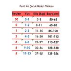 Penti 128 Mercan 500 Siyah Kız Çocuk Thermal Külotlu Çorap
