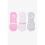 Penti 3 Çift Burun Dikişsiz Pamuklu Renkli Amour Slogan Desenli Sneaker Çorap
