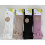 Penti 4'lü Paket Kız Çocuk Renkli Kurdeleli Basic Dizaltı Pantolon Çorabı - 2 - 4 Yaş