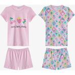 Penti Açık Pembe Kız Çocuk Cherry,Berry Pamuklu 2'li Pijama Takımı - 4 - 5 Yaş