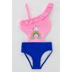 Penti Açık Pembe Kız Çoçuk Rainbow Cloud Mayokini - 5 - 6 Yaş