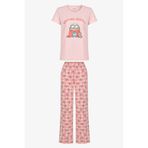 Penti Açık Pembe Minions Pamuklu Pantolon Pijama Takımı