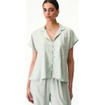 Penti Açık Yeşil Serenity Düğmeli Gömlek Pantolon Pijama Takımı - XL