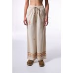 Penti Bej Boho Keten Pantolon