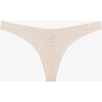 Penti Bej Easy Lace Dantel V Model Tanga Külot - XS