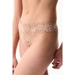 Penti Bej Lace Dantel Tanga Külot - S