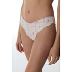Penti Bej V Model Lace Dantel Brazilian Külot