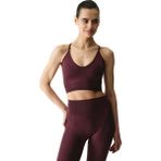 Penti Bordo Seamless Dikişsiz Çıkarılabilir Pedli Askı Detaylı Spor Sütyeni - XS - S