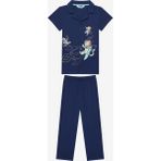 Penti Erkek Çocuk Catstronaut Gömlek Pamuklu Koyu Mavi Pijama Takımı - Renkli - 12 - 13 Yaş