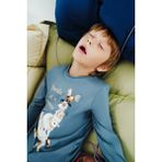 Penti Erkek Çocuk Farm Friends İnek Desenli Pamuklu Uzun Kollu 2'li Pijama Takımı - Renkli - 12 - 13 Yaş