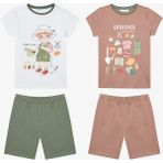 Penti Erkek Çocuk Gardener Pamuklu Çok Renkli 2li Pijama Takımı - 8 - 9 Yaş