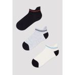 Penti Erkek Çocuk Simple Mavi 3lü Patik Çorap - 23 - 26 - Renkli