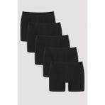 Penti Erkek Pamuklu Basic Black 5li Boxer - 2XL - Renkli