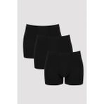 Penti Erkek Pamuklu Siyah Basic Tube 3lü Boxer - XL