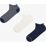 Penti Erkek Renkli Clean Steps 3'lü Patik Çorap - 39 - 42 - Çok Renkli