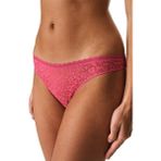 Penti Fuşya Easy Lace Dantel V Model Slip Külot - 2XL - Çok Renkli