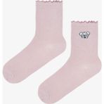 Penti Gül Beyaz Frill Koala 2li Soket Çorap - 36 - 40 - Pembe