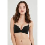 Penti #Hiççamaşırı Siyah Balensiz Decollette Push Up Sütyen - 85A