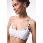 Penti Kırık Beyaz Arizona Fırfırlı Bra Bikini Üstü PLY6T3PW25IY-B32