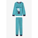 Penti Kırık Beyaz Erkek Çocuk Magic Çizgili Pijama Takımı