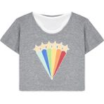 Penti Kırık Beyaz Kız Çocuk Rainbow Double Tişört - 13 - 14 Yaş