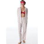 Penti Kırık Beyaz Red Hearts Düğmeli Gömlek Pantolon Pijama Takımı - XL