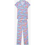 Penti Kız Çocuk Colorful Bows Pamuklu Gömlek Kırık Beyaz Pijama Takımı - 6 - 7 Yaş