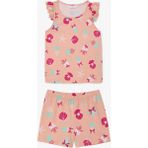 Penti Kız Çocuk Keep Our Ocean Pamuklu 2li Pijama Takımı - Pembe