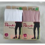 Penti Kız Çocuk Pamuk Külotlu Çorap ( Pretty Pamuklu Külotlu Çorap ) 2'li - Beyaz - Pembe - 2 - 3 Yaş