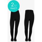 Penti Kız Çocuk Pretty Koton Siyah 2li Külotlu Çorap - 4
