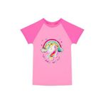 Penti Kız Çocuk Unicorn Desenli Uv Üst Mayo,Açık Pembe 5-6 Yaş