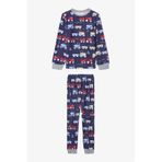 Penti Koyu İndigo Erkek Çocuk Araba Desenli Pijama Takımı