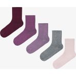 Penti Lila Mor Relax Berry 5li Soket Çorap - 36 - 40