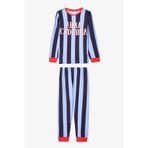 Penti Mavi Erkek Çocuk Abra Kadabra Çizgili Pijama Takımı