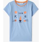 Penti Mavi Erkek Çocuk Cute Tiger Uzun Kollu Pamuklu 2'li Pijama Takımı - 3 - 4 Yaş