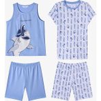 Penti Mavi Erkek Çocuk Fishy Friends Pamuklu 2'li Pijama Takımı