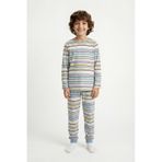 Penti Mavi Erkek Çocuk Run Like A Dragon Uzun Kollu Pamuklu 2'li Pijama Takımı
