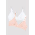 Penti My First Bra Basic Pointel Pamuklu 2li Sütyen - 70A - Renkli