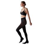 Penti Over Knee Siyah Külotlu Çorap Büyük Beden Opak Üst Siyah L/XL