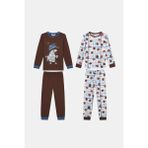 Penti Pamuklu Erkek Çocuk Hedgedog 2li Çok Renkli Pijama Takımı - 6 - 7 Yaş