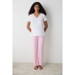 Penti Pamuklu Pinkish Pantolon Açık Pembe Pijama Takımı - Loves Paris Koleksiyonu