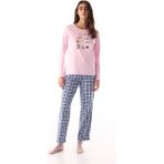 Penti Pembe Carrot Cake Pamuklu Pantolon Pijama Takımı - 0P - Pembe - S