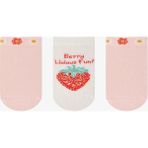 Penti Pembe Kız Çocuk Berrylicious Fun 3 'lü Patik Çorap