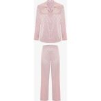 Penti Pembe Quinn Saten Düğmeli Gömlek Pantolon Pijama Takımı