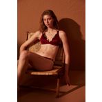 Penti PLFUX79A22IY-BR3 Bordo Naomi Deep V Kadın Bikini Üstü